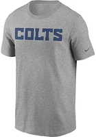 Nike Indianapolis Colts Grey Wordmark Essential Short Sleeve T Shirt