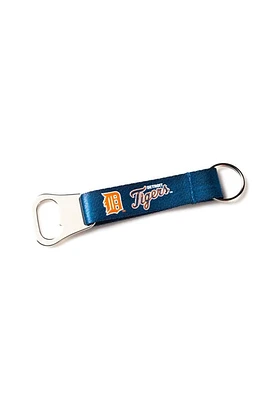 Detroit Tigers Bottle Opener Lanyard Keychain - Navy Blue