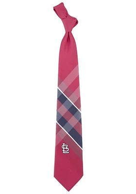 St Louis Cardinals Woven Poly Grid Mens Tie