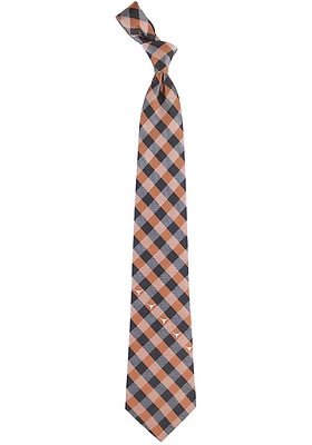 Texas Longhorns Checked Pattern Mens Tie