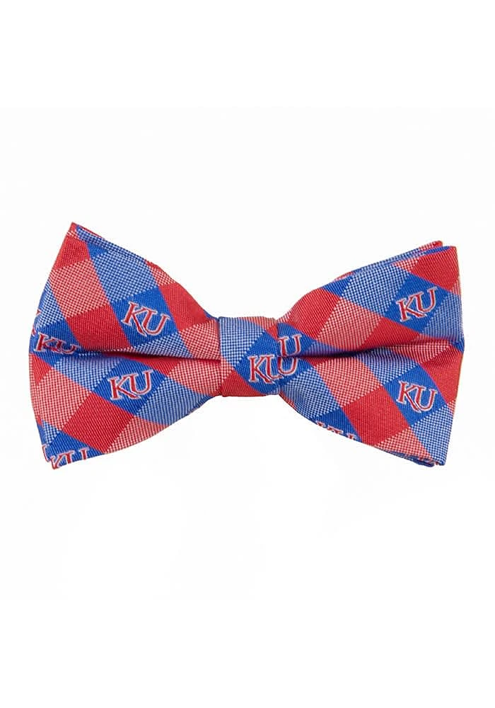 Kansas Jayhawks Pattern Check Mens Tie