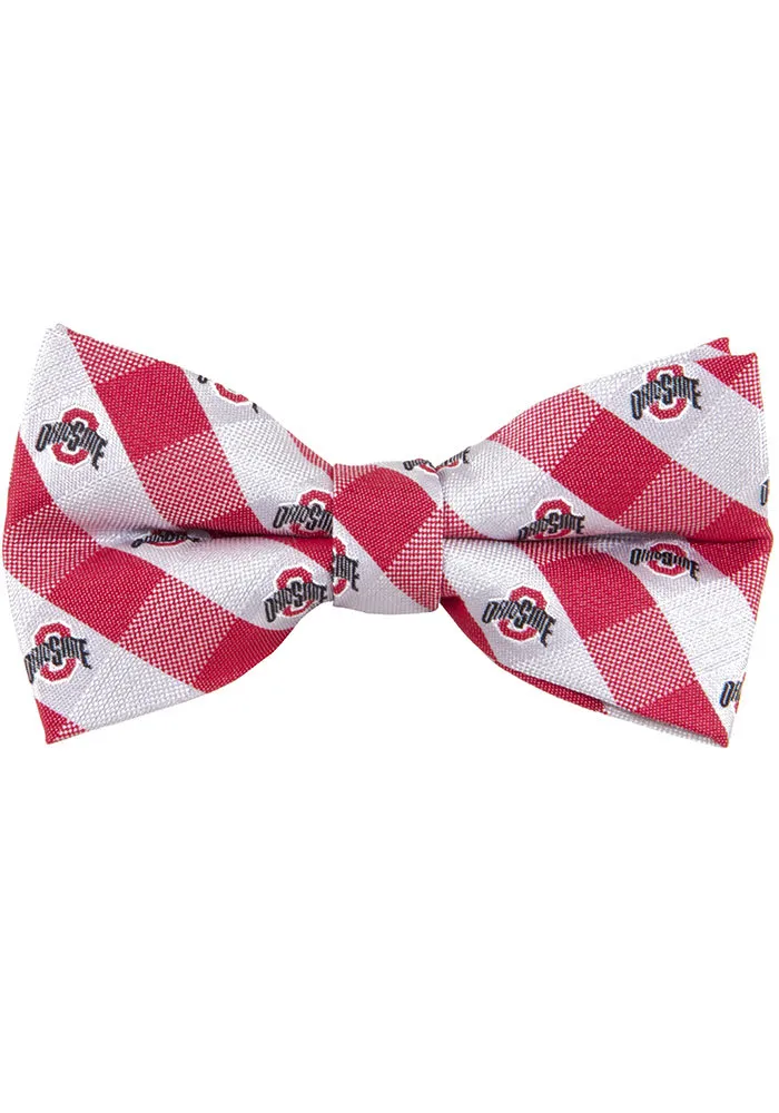 Ohio State Buckeyes Check Mens Tie