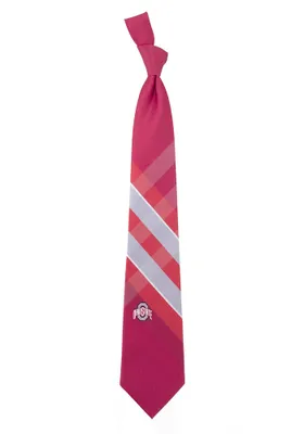 Ohio State Buckeyes Grid Mens Tie