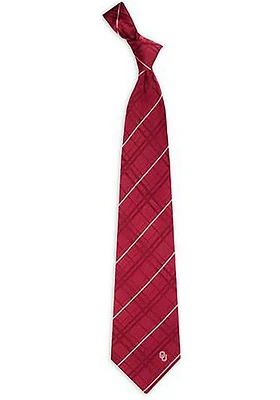 Oklahoma Sooners Oxford Woven Mens Tie