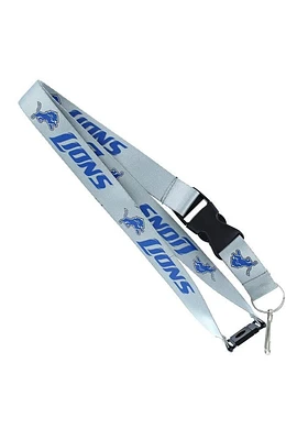 Detroit Lions Team Color Lanyard - Grey