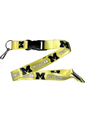 Michigan Wolverines Team Color Lanyard - Yellow