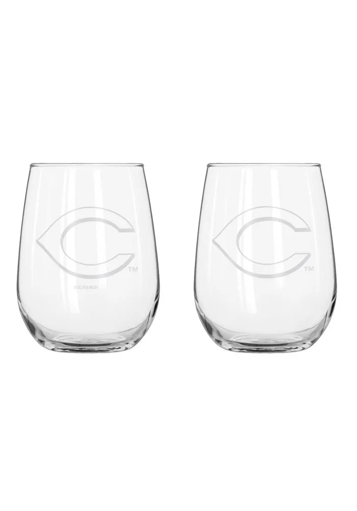 Cincinnati Reds 16.5oz Stemless Wine Glass