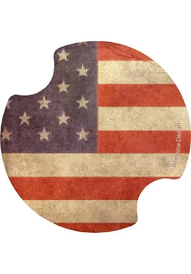 Americana American Flag Car Coaster - Blue