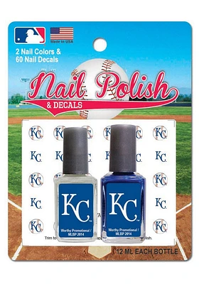 Kansas City Royals Nail Polish and Decal Duo Cosmetics
