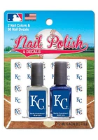 Kansas City Royals Nail Polish and Decal Duo Cosmetics