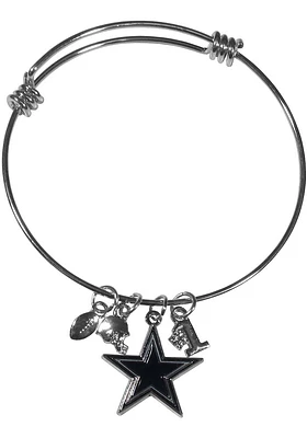 Dallas Cowboys Charm Bangle Womens Bracelet
