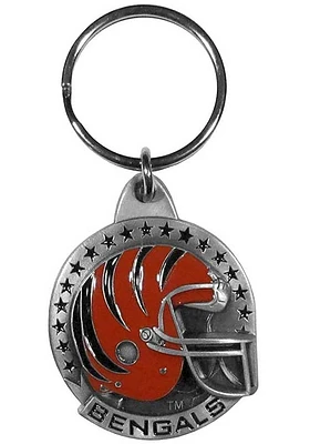 Cincinnati Bengals Carved Metal Keychain