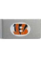 Cincinnati Bengals Brushed Metal Mens Money Clip