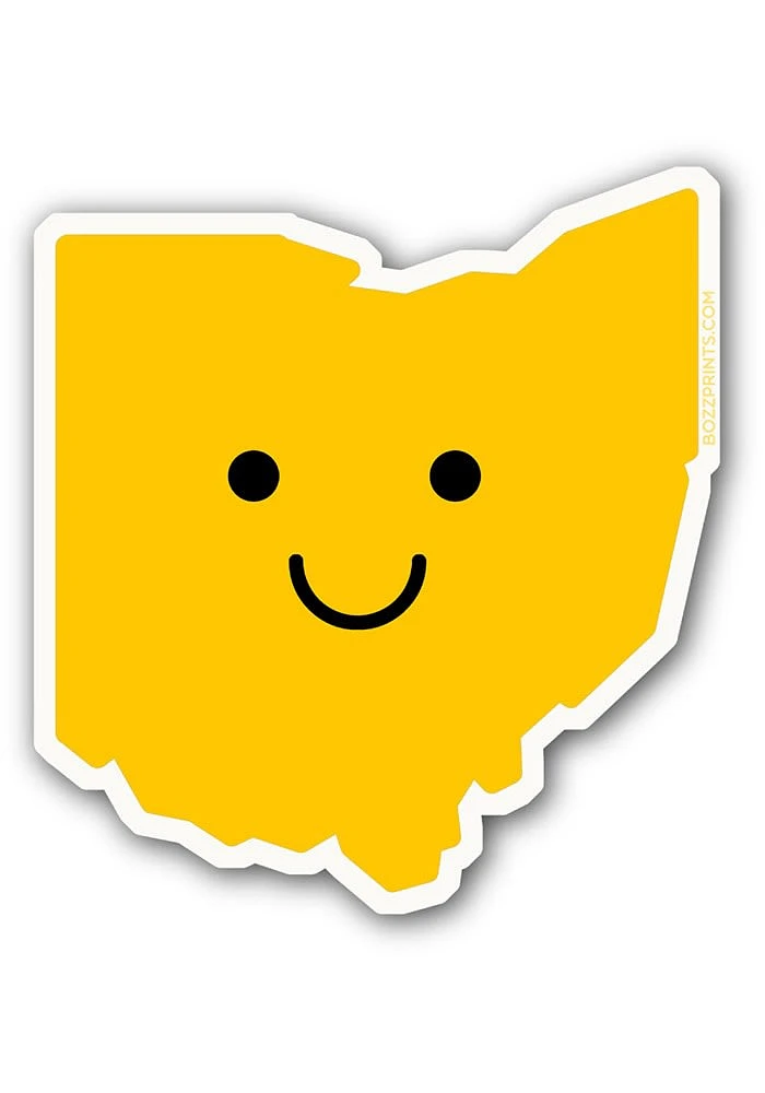 Ohio Smiley Face Stickers