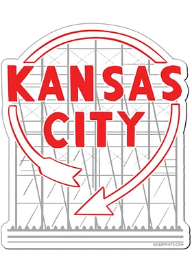 Bozz Prints Kansas City Kansas City Auto Magnet