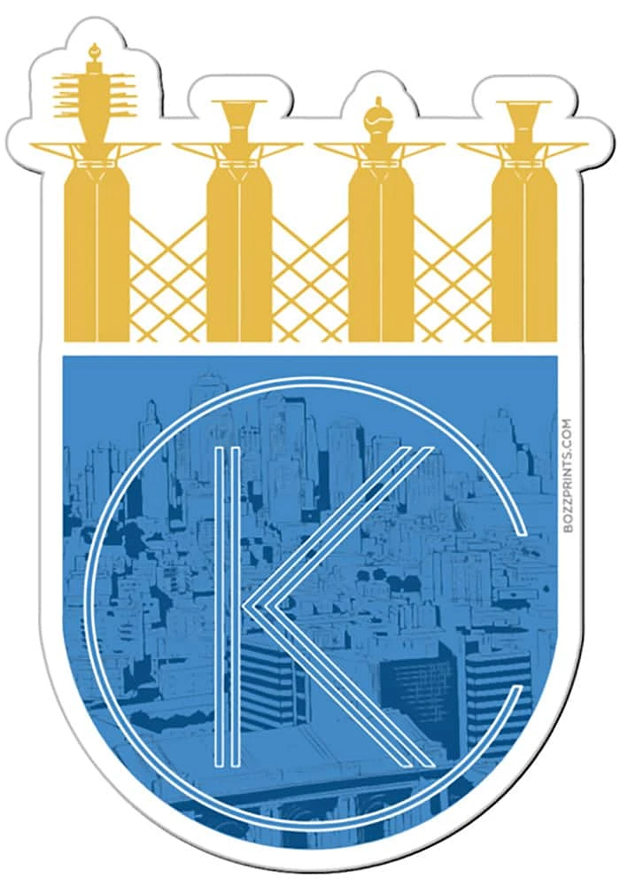 Kansas City Kansas City Royalty Stickers - Blue