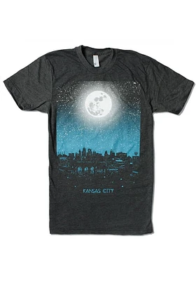 Bozz Prints Kansas City Black Night Sky Short Sleeve Fashion T Shirt