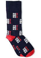 Des Moines Bozz Prints 515.0 Mens Crew Socks
