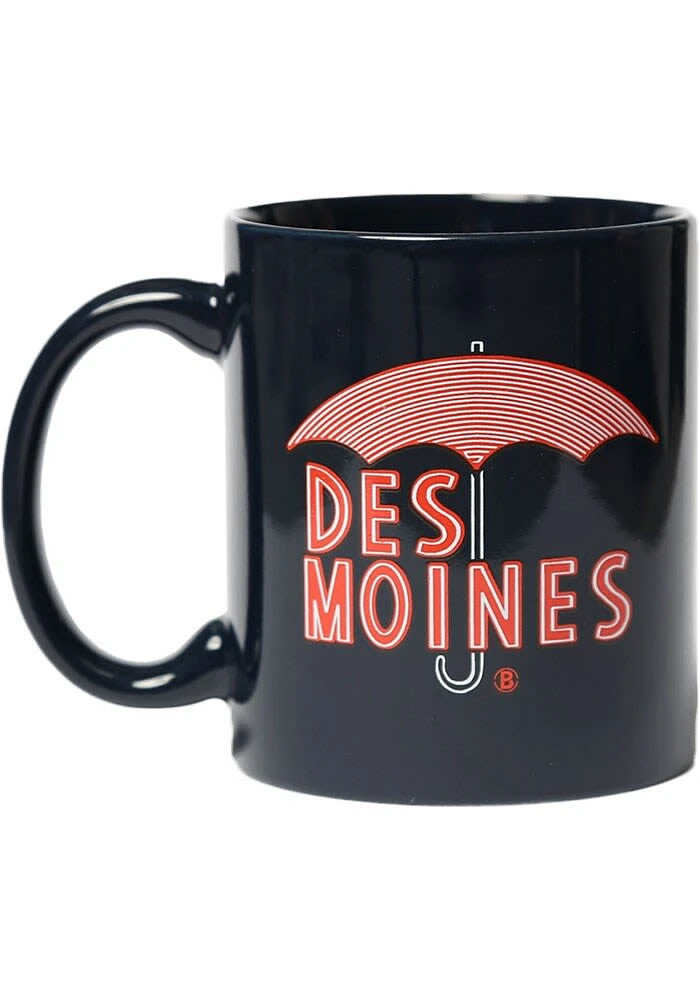 Des Moines Umbrella Ceramic Mug - Black