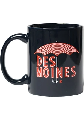 Des Moines Umbrella Ceramic Mug - Black