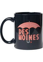 Des Moines Umbrella Ceramic Mug - Black
