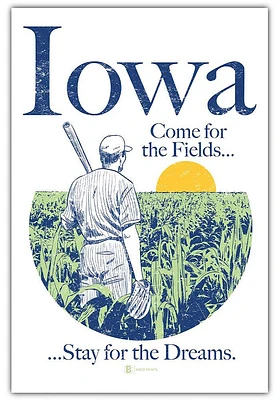 Iowa Come For The Fields Postcard