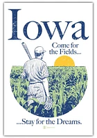 Iowa Come For The Fields Postcard