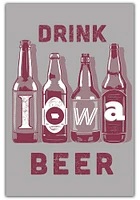 Iowa Drink Beer Postcard