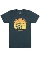 Bozz Prints Iowa Navy Blue Aloha From Short Sleeve Fashion T Shirt