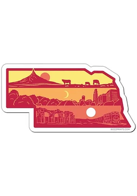 Bozz Prints Nebraska Layers Magnet