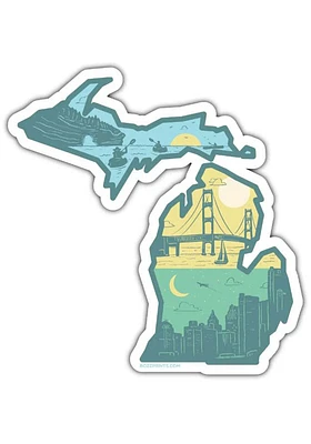 Bozz Prints Michigan Layers of Magnet