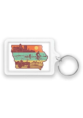Iowa Layers of Keychain