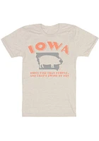Bozz Prints Iowa Natural More Pigs Than People Short Sleeve Fashion T Shirt