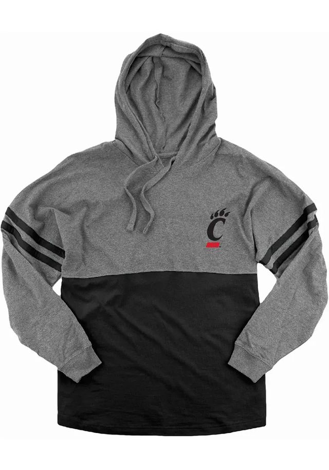 Cincinnati Bearcats Womens Black Pom Hooded Sweatshirt