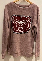 Missouri State Bears Womens Maroon Cozy Crew Sweatshirt