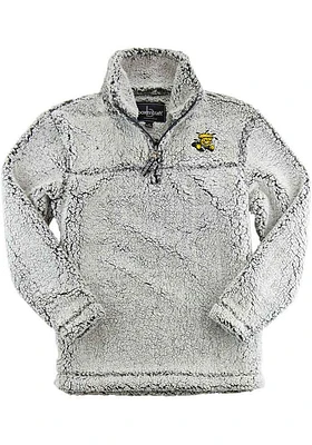 Wichita State Shockers Womens Grey Sherpa Qtr Zip