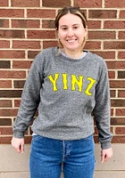 Pittsburgh Womens Grey Yinz Crew Sweatshirt
