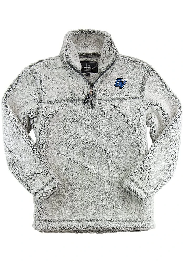 Grand Valley State Lakers Womens Grey Sherpa Qtr Zip