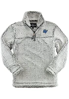 Grand Valley State Lakers Womens Grey Sherpa Qtr Zip