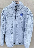 Grand Valley State Lakers Womens Grey Sherpa Qtr Zip