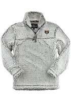 Oakland University Golden Grizzlies Womens Grey Sherpa Qtr Zip