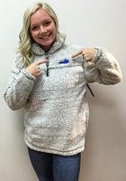 Kentucky Womens Grey Sherpa Qtr Zip