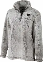 Ohio Womens Grey Sherpa Qtr Zip