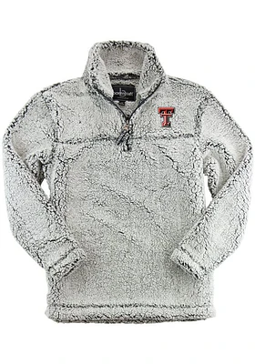 Texas Tech Red Raiders Womens Grey Sherpa Qtr Zip