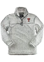 Texas Tech Red Raiders Womens Grey Sherpa Qtr Zip