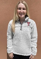 Texas Tech Red Raiders Womens Grey Sherpa Qtr Zip