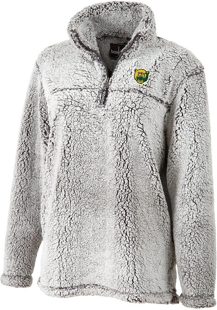 Baylor Bears Womens Grey Sherpa Qtr Zip