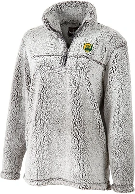 Baylor Bears Womens Grey Sherpa Qtr Zip
