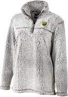 Baylor Bears Womens Grey Sherpa Qtr Zip
