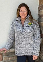 Baylor Bears Womens Grey Sherpa Qtr Zip